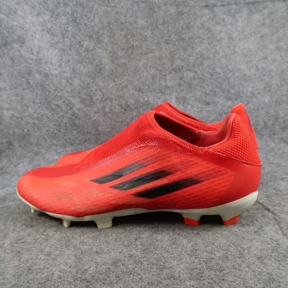 Adidas Soccer Cleats Mens 9 X Speedflow.3 Laceless Firm Ground Slip On Red Black main image 4